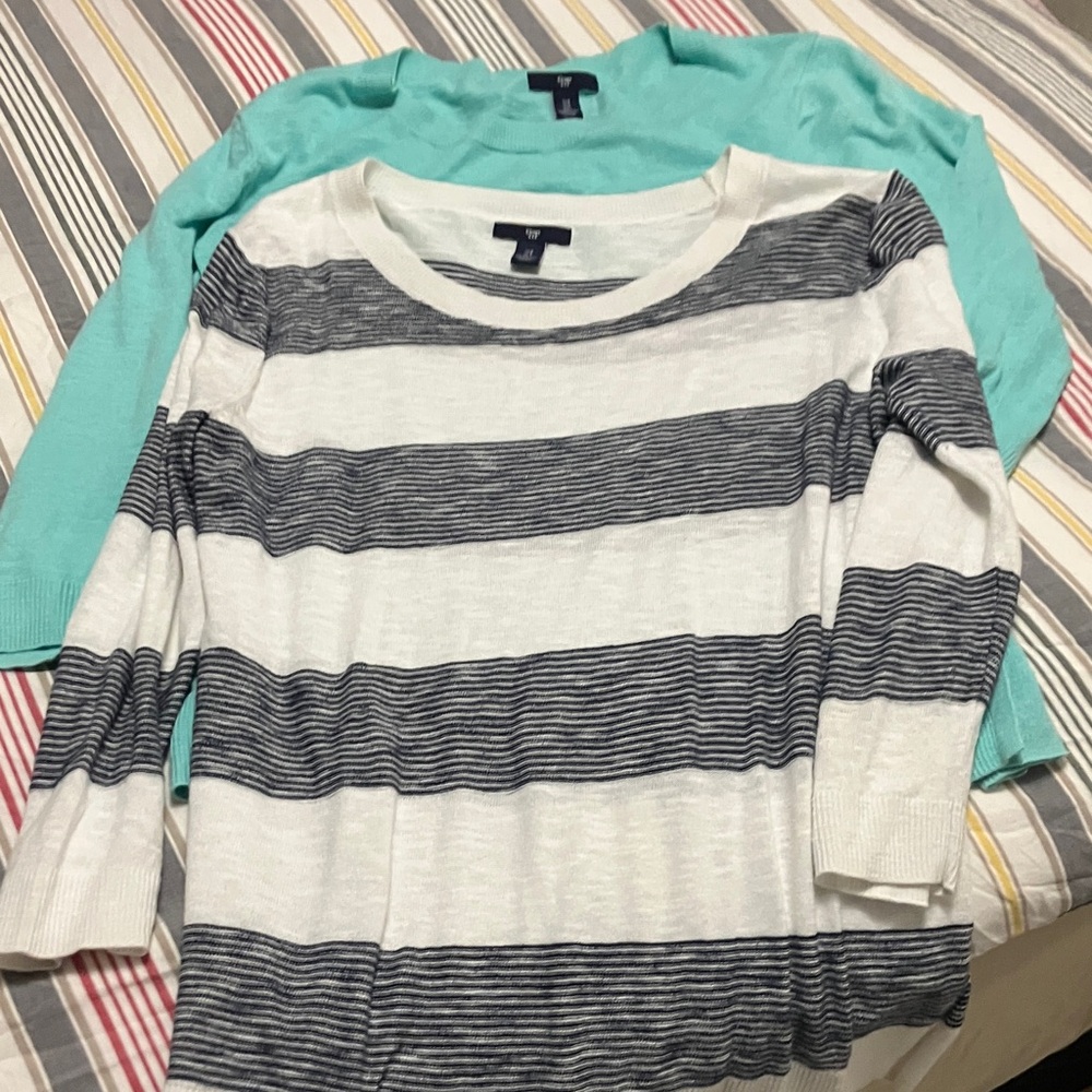 Lot of 2,Gap 3/4 sleeve sweaters